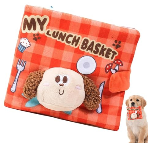 Juguetes de perro chirriantes, Juguetes chirriantes para perros | Puppy Demanding Book | Dog Squeaker Interactive Indestructible Pet Toys for Interior Autointermedia