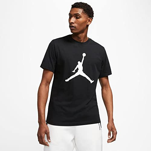 Nike M J Jumpman Ss Crew T-shirt, Uomo, black/white, XL
