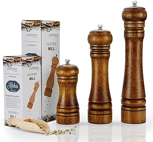 TONZN Salt MilledThin Chili Powder Chili Moulin à Chili Manuel Moulin à Chili Moulin à Chili Épice - Sel de 8 Pouces (5 Pouces)