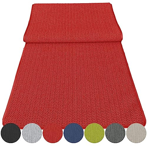 Outdoor Tischläufer Schaum 40x140cm Schaumtischdecke abwischbar Garten Tischtuch wasserfest Tischdecke Tischband wasserabweisend (Rot)