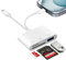 Clomnpe Lector Tarjetas SD para iPhone USB C, Certificado Apple MFi, Lector de Tarjetas con SD, TF y USB, Transferencia Bidireccional & Plug and Play, para iPhone/iPad/MacBook/Cámara, Viajeros