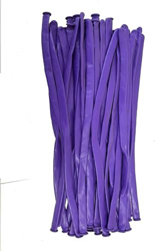 50 Stück Modellierballon Lila 260Q Lange Ballons zum Binden von Ballonbogen Tiere machen Verdrehte magische Ballons Kinder Geburtstag Hochzeit Party Supplies