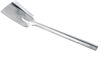 Pala de carbón de hierro para cenizas, herramienta de limpieza para barbacoa en interiores, con diseño de mango extendido, impermeable, para construcción, hogar, jardín, equipo de mantenimiento