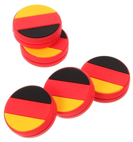 VINTORKY 5 pièces Amortisseurs Silicone pour Raquette Tennis Absorption Vibrations et Chocs Accessoires Décoratifs et Confort pour Joueurs Compatible Toutes Raquettes