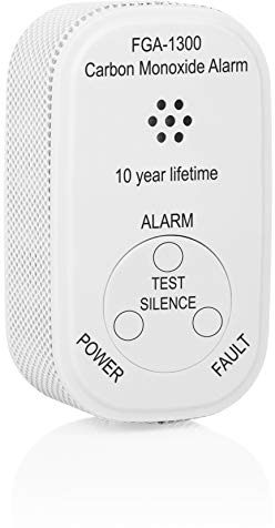 Smartwares Mini-Kohlenmonoxid-Melder inkl. 10-Jahres Batterie, CO-Gasmelder, EN 50291 Zertifiziert, mit Prüftaste und Warnanzeige