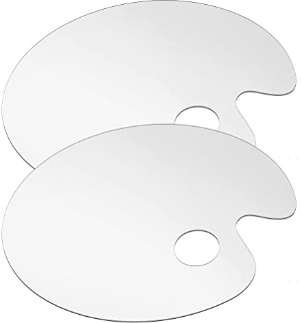 2 Stücke Mischpalette, 30 × 20cm Art Palette Acrylpalette Malpalette Transparent für DIY Kunst Handwerk Malerei