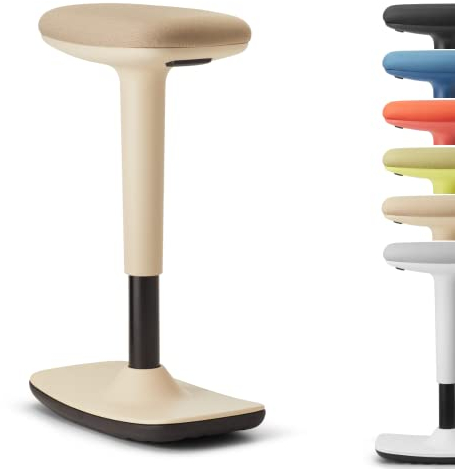 TREND OFFICE to-Swift, ergonomischer und höhenverstellbarer Stehsitz, Bürohocker, Sitzhocker mit Wippfunktion, dynamisches & gesundes Sitzen, by Dauphin (Sand)