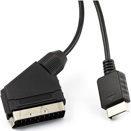 risingsaplings för video SCART RGB kabel TV AV-kabel för PS PS2 PS3 linjekonsol (inte för hdmi) ungefär 1,8 m 1,8 m