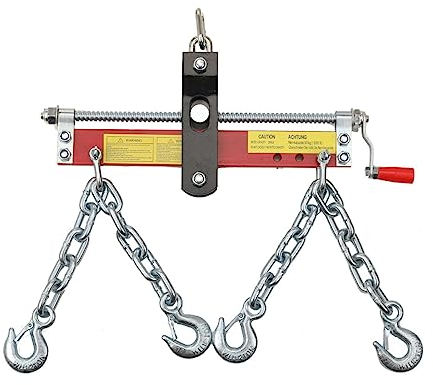 Lfhelper Balancer Positionierer Werkstattkran Kettenzug Seilzug Motorheber Kran Werkstattkran Positionierer Hebekran Traverse Werkstatt Motorheber mit Karabinerhaken für Motorkran, 900kg
