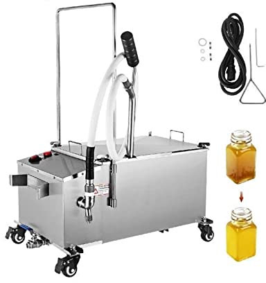 22 40 58L Machine de filtre à huile électrique Machine d'extraction d'huile en acier inoxydable Appareil ménager commercial Presse hydraulique Pour les débutants(40L (80 lbs))
