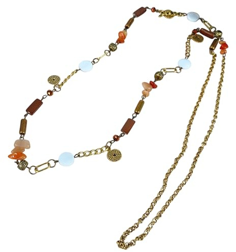 Collier Femme Long Collier Boheme Coquillage en cuivre vintage,Bijoux Artisanaux Tendance Pour Plage Et Occasions SpéCiales,Chaîne Longue élégante Femme,Cadeaux d’Anniversaire