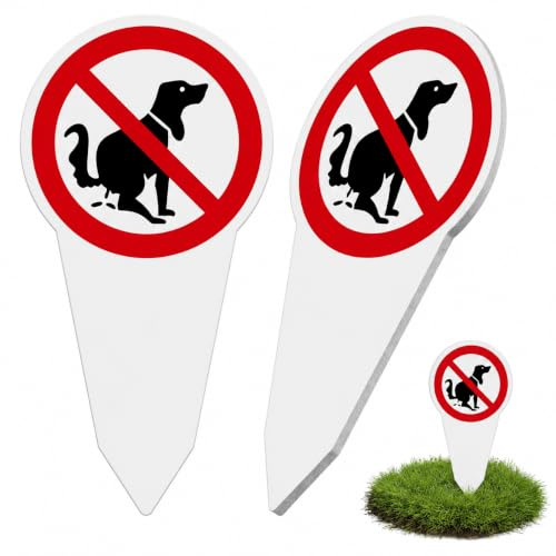 2 targhette con scritta Kein Hundeklo , stampate su entrambi i lati, 29 x 14 cm, cartello di avvertimento per giardino, cortile, prato, proprietà private, ingresso, in lamiera Forex, resistente alle
