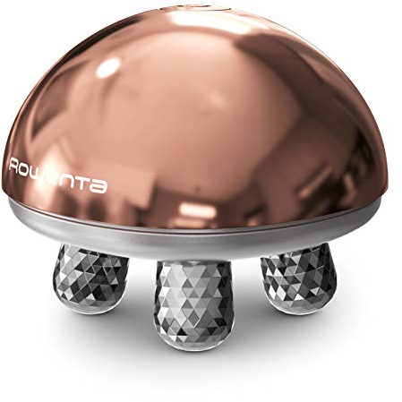 Rowenta Masajeador facial antiedad LV6020 Masajeador facial antiedad, vibraciones suaves, uso diario, reduce arrugas y líneas de expresión, piel joven, fresca y radiante, potencia efecto crema