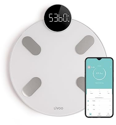 Personenwaage, 13 Körperanzeigen, Gewicht bis zu 180 kg