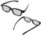 Smallterm 2Pcs 3D Glasses For Cinema 3D TV's Glasses Cinema TV' - 2 Pairs