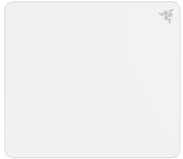 Razer Tapis de Souris Gaming Atlas en Verre trempé : Surface Micro-gravée Ultra Lisse, résistant à la saleté et aux Rayures, Base antidérapante, mouvements Silencieux, Blanc