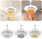 Calentador de baño de cerámica, ventilador calefactor con control remoto para sala de estar (gris claro 220 V)