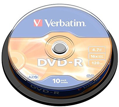 Verbatim® - Confezione da 10 DVD-R, 16 x (10 pezzi)