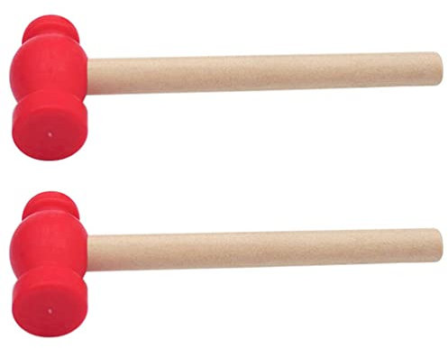 SAFIGLE Children Hammer Toys Mini Wooden Mallets for Kids Early Educational Pretend Play Props Enhance Hand-Eye Coordination and Motor Skills