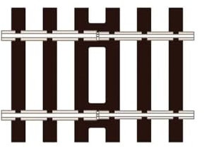 Peco SL-113 Transition Track Code 100 to Code 75 (pack 4) OO Gauge