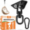 Gancio da Soffitto Girevole 360°con Moschettone, Portata 450 kg, Ganci Altalena Cuscinetto con Fissaggio a Vite, Acciaio Inossidabile per Sedie Sospese, Altalene, Sacchi da Boxe, Yoga Aereo(Nero)