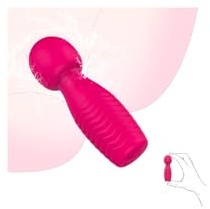 Vibrator Wand Adult Sex Toys, Clit Massager Mini Bullet Vibrators G Spot Dildo for Women, Vibrating Clitoral Stimulator Personal Massagers with 7 Modes for Woman Pleasure Adult Sex Toys & Games, Pink
