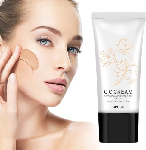 CC Cream LSF50 skydd, långvarig fuktgivande concealer, hudtonjusterande CC-kräm, för färgkorrigering av ansikte och kropp