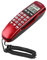 VBESTLIFE Festnetz Telefon, Wand Telefon,Home Office Hotel eingehende Anrufer ID LCD Display Telefon(Rot)