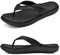 jiajiale Chanclas Mujer Moda Ortopedicas Comodas Piel Tela Sandalias de Dedo Verano Cool Playa Piscina Flip Flop Ligera Abierta Chancletas Antideslizante Goma Suela Negro EU38