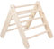 MEOWBABY Kletterdreieck - Indoor Klettergerüst für Kinder, 59x61cm Baby Dreieck Spielgeräte, Montessori Klettergerät, Kleinkinder Kletterturm Pikler-Dreieck, Natur