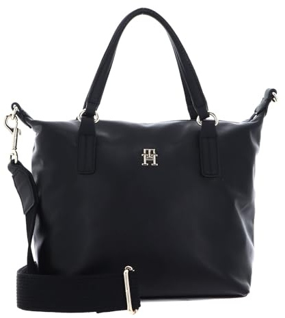 Tommy Hilfiger Damen Umhängetasche Poppy Plus Mittelgroß, Schwarz (Black), Onesize