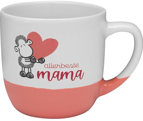 Sheepworld Tasse mit Motiv Allerbeste Mama | Kaffeetasse, Steinzeug, 40 cl, Tasse in Geschenkbanderole | Geschenk Mama, Geschenk für Sie | 48782