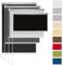 Rettika Verdunkelungsrollo ohne Bohren, für Fenster, Breite 120 cm, Höhe 220 cm, Schwarz Farbe, Klemmfix Montage, Jalousien Fenster, Fenster rollos für innen, Klemmrollo