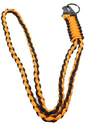 KGDUYC Lanière paracorde tressée robuste pour clés - Cordon tour de cou, Cordon de cou, Lanyard Strap Neck, Porte-clés Lanière, carte d'identité, badge, téléphone, activités de plein air