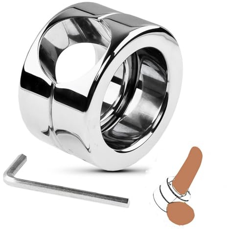 Men's Stainless Steel Training Accessory Ring, Detachable-A382UK (L)