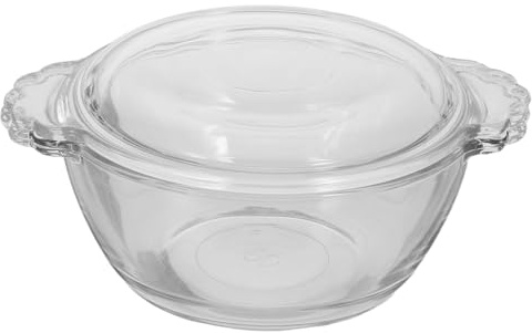 COLLBATH Bol à Œufs Vapeur Cuisine Maison et Présents D'emménagement et Finition Soignée Résistant à Chaleur en Verre 275ml Résistant la Chaleur avec Anse, Léger