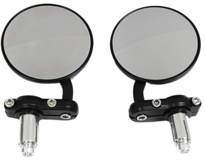 Specchietti Retrovisori Universali Per Moto, Rotondi, Da 7/8, Pieghevoli, Per Estremità Manubrio Per Cafe Racer, 2023. Specchietti Retrovisori Moto