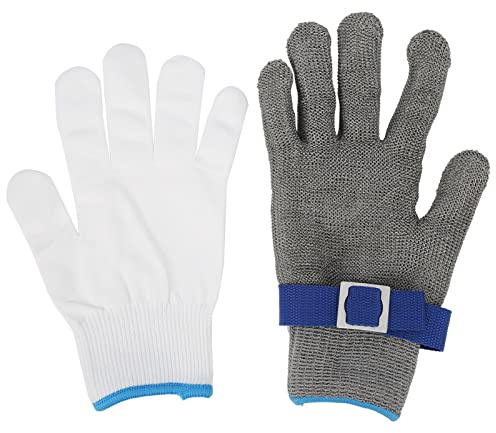 Nivel 5 Guantes anticorte Use guantes de protección laboral Equipo de seguridad manual Tamaño L para procesamiento de vidrio Corte de carne Clasificación de residuos metálicos