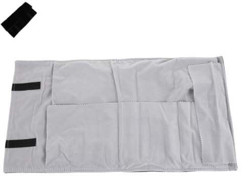 AKOOSY Velvet Smyckesrulle för Halsband och Örhängen Portabel och Vikbar Smyckesförvaring med Fack Slitstark och Kompakt Reseorganisatör för Armband och Ringar för Affärsresor och