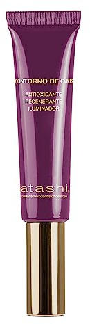 Atashi Antioxidant | Regenerierendes Augenkonturgel mit aufhellender Wirkung | Reduziert feine Linien, Augenringe, Schwellungen | Beruhigt | Haloxyl, Vitamin C, E, CoQ10 | Empfindliche Haut | 15 ml