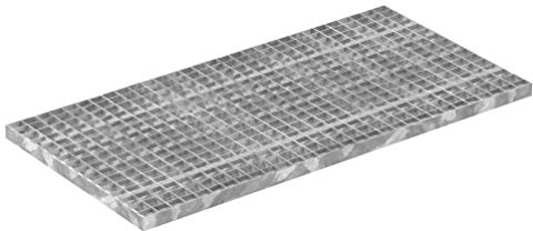 Fenau - Industrie-Rost, 1000 x 500 x 30 mm, MW: 30/30 mm, Materialstärke: 3 mm - Radlast: 2,29 kN/Flächenlast (m²): 11,76 kN, feuerverzinkt, Pressrost, Gitterrost oder Garagen-Rost, Stab-in-Stab