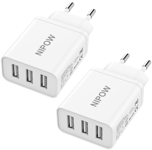 USB Ladegerät Mehrfach,USB Ladeadapter 15W/3.1A,3 Port USB Adapter Steckdose,USB Ladestecker Schnellladestecker für iPhone 14 13 12,Samsung Galaxy S23 Ultra S22 S21 S20FE,Xiaomi,Huawei,Google