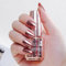 SONGQEE 18ml Metall Nagellack Spiegel-Effekt - Mirror Nagellack Lack Chrom Nail Polish - Spiegeleffekt Hochglanzgel Maniküre Nagellack - Langlebig Nicht Abziehbar (Champagner-Rosa 02)