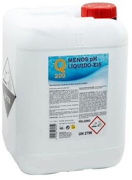 Suinga Minorador PH líquido 20 litros, formado por ácido clorhídrico, se USA para Reducir el Nivel del PH de la Piscina Cuando es Demasiado alcalina