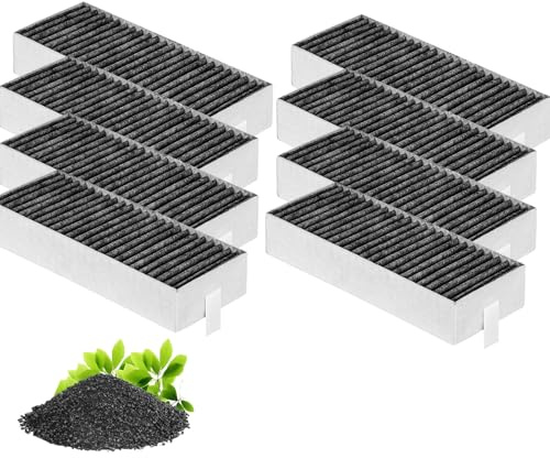 8 Stück Aktivkohlefilter passend für Siemens Clean Air HZ9VRCR0, HZ9VRCR1, HZ9VRUD0, 17004796, 17004798, 17007505, Umluftersatzfilter Zubehör
