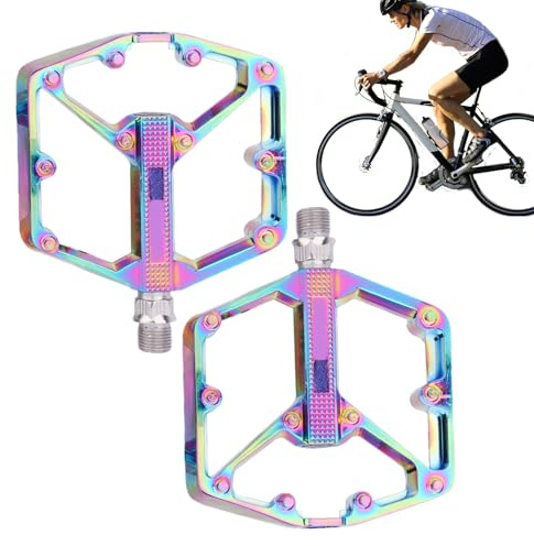 Pedali per bici da strada, parti di ricambio piatte antiscivolo come ricambio, per bici da corsa, pedali di grandi dimensioni, per ciclismo, attività all'aperto, viaggi, escursioni, allenamento