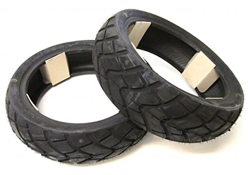 Allwetter Ganzjahres Roller Reifen Set 130/60-13 + 140/60-13 passend für Yamaha Aerox, MBK Nitro - Grobes Stollenprofil für exzellente Bodenhaftung