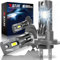 KATUR H7 LED Lampadine Fari per Auto, Canbus 18000LM 6000K Bianco Senza Fili Plug & Play LED H7 Abbaglianti o Anabbaglianti 400% Luminosità 1:1 Mini Dimensioni, 2pcs Lampadina H7