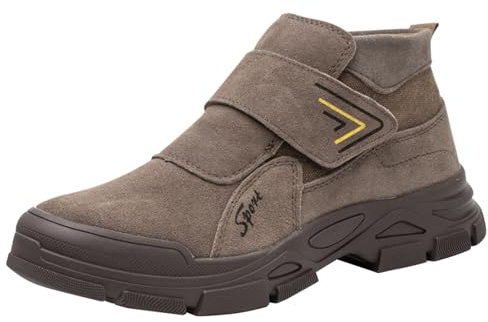 generisch Chaussures de sécurité pour hommes pour soudeurs Chaussures de travail légères avec double coque de protection Protection anti-brûlure Chaussures de soudeur résistantes aux chocs et aux