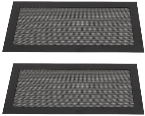 Jenivaint 2 st. Dammfilter för Datorkylare, Magnetisk Ram, Ultrafint PVC-dammskydd för PC-fläktventiler, med Enkel Installation för 120 Mm - 240 Mm Fläktar (Svart)